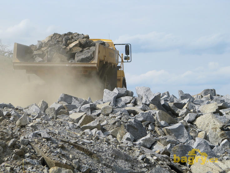 Detailní pohled na přepravovaný materiál