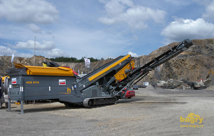 Mobilní třídicí linka Hartl Powercrusher HCS 3715 firmy Ekozis
