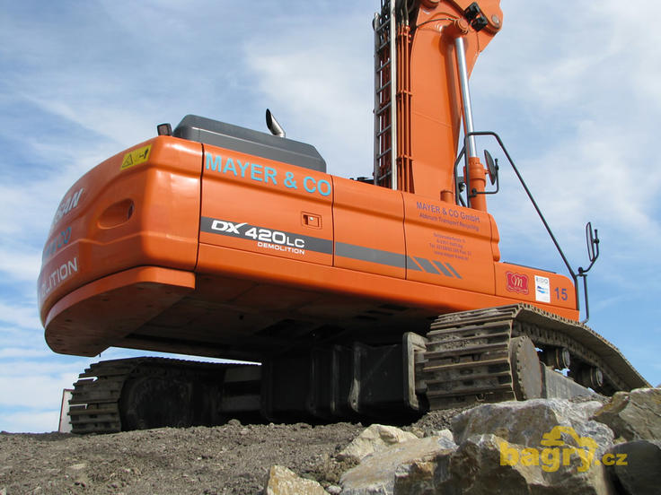 Pásové rypadlo Doosan DX 420 LC Demolition
