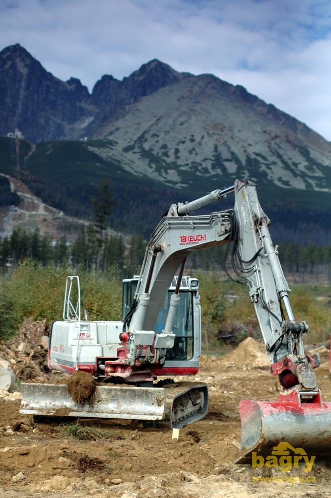 Pásové rypadlo Takeuchi TB1140 firmy Grass Technic