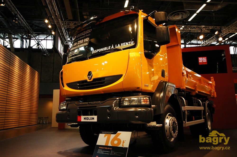 Nákladní vozidlo Renault Midlum 300 DXi 4x4 s nástavbou Manjot Bennes