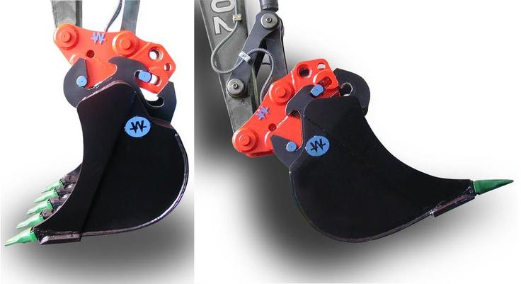Lžíce s rychloupínačem typu W-Lock rakouské firmy Wimmer