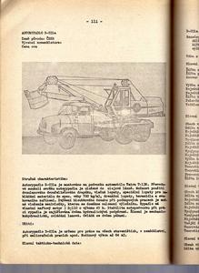 z "Katalogu některých druhu motorových a přípojných vozidel a mechanizačných prostředku v národním hospodářství."