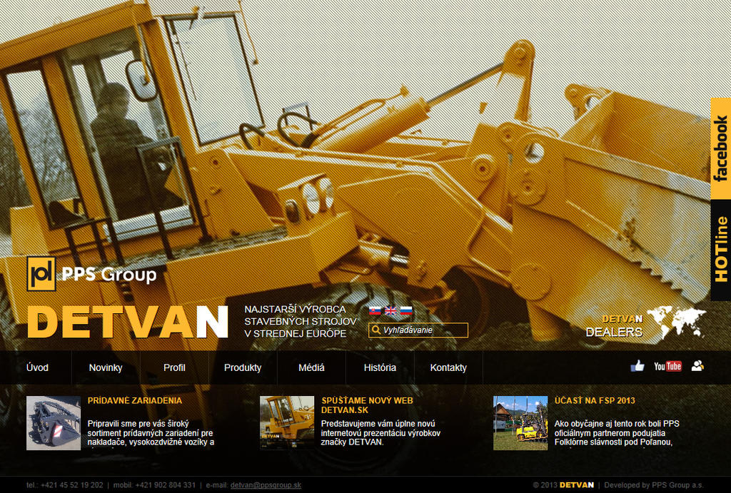 Nový web značky Detvan