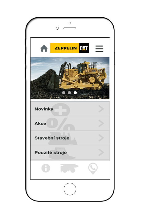 Aplikace Zeppelin na telefonu