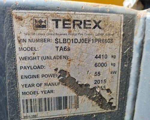 Dumper 2015 Terex TA6S 