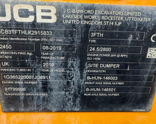DUMPER JCB 3FTH HYDRO!!!!!!!!