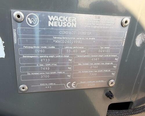 Wacker Neuson DV 60 Dual View otočná korba