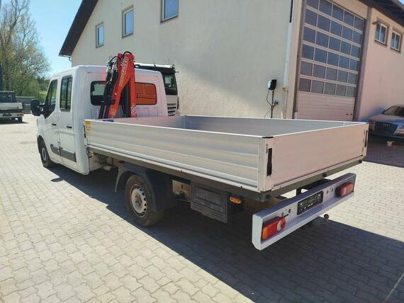 Renault Master 2.3 tdi doplkabina  valník + hydraulická ruka