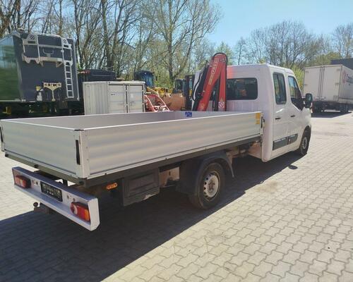 Renault Master 2.3 tdi doplkabina  valník + hydraulická ruka