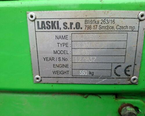 Štěpkovač za traktor Laski LS 100 T