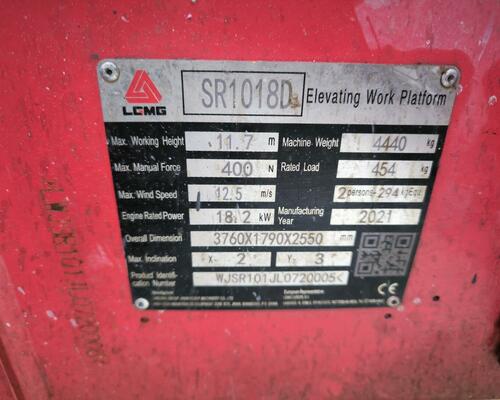 Terénní plošina LGMG SR1018D