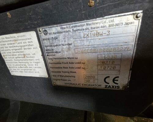 Hitachi ZX 140W-3