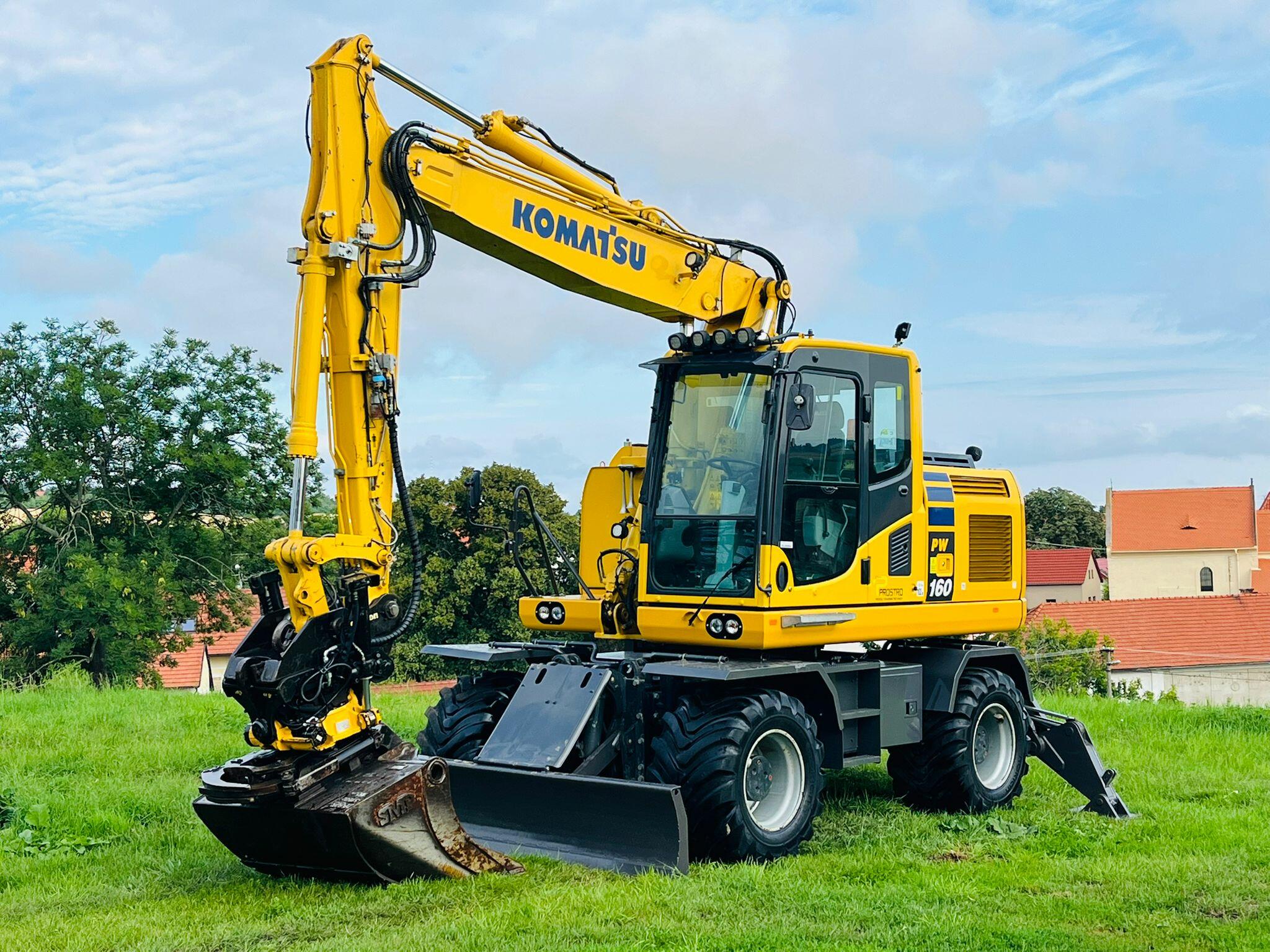 Kolové rypadlo Komatsu PW160-10 (Možnost leasingu)