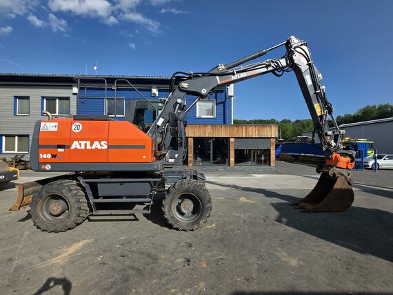 Kolový bagr ATLAS 140 W, r.v. 2021, 3572 mth, ROTOTILT