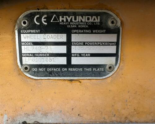 Hyundai HL 740-7 A