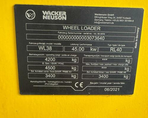 Kloubový nakladač Wacker Neuson WL 38