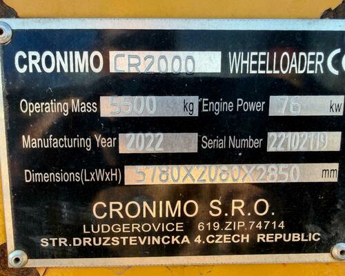 Nakladač Crona CR 2000 + LŽÍCE A VIDLE -360 MTH !