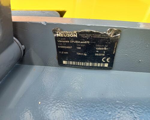 Vibrační deska Wacker neuson Dpu80r Lem 670