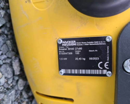Wacker Neuson benzínové kladivo BH 40