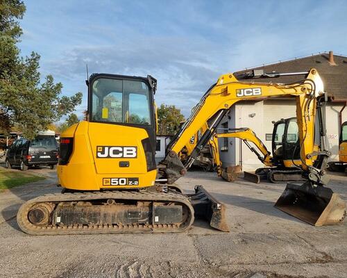 2x JCB 50Z 700-1100mth, TOP stav, zajímavá výbava