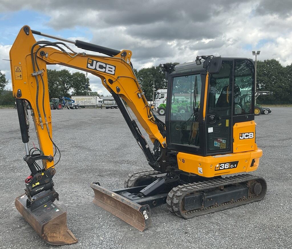 Bagr JCB 36C - 550mth, Powertilt, 2 okruhy, hydr.upínač