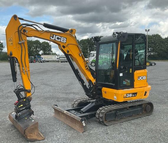 Bagr JCB 36C - 550mth, Powertilt, 2 okruhy, hydr.upínač