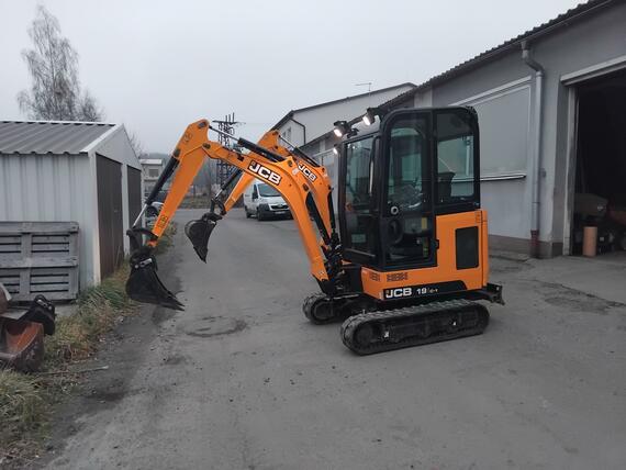 Jcb 19C-1 Roztah.Podvozek,, Dlouhé rameno