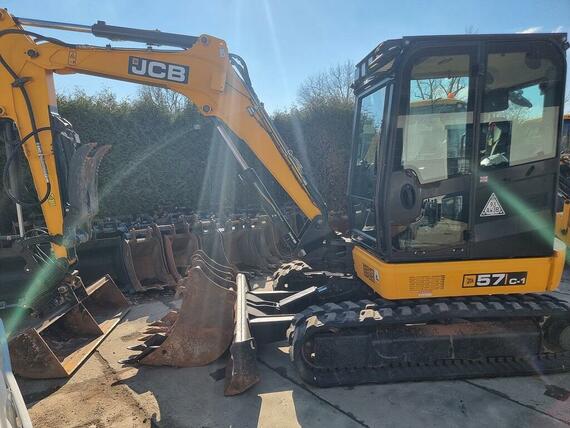 JCB 57C - 2200mth -klimatizace, GRAB