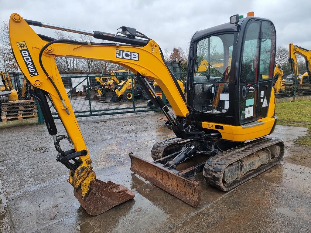 JCB 8026 2021 - 1450mth, hydr.rychloupínač - TOP stav