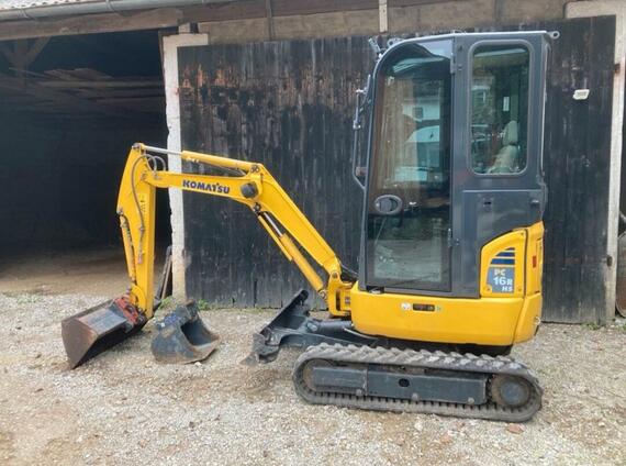 Komatsu PC16R-3HS rok 2019 Svahovka + podkop