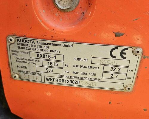Kubota KX 0016-4