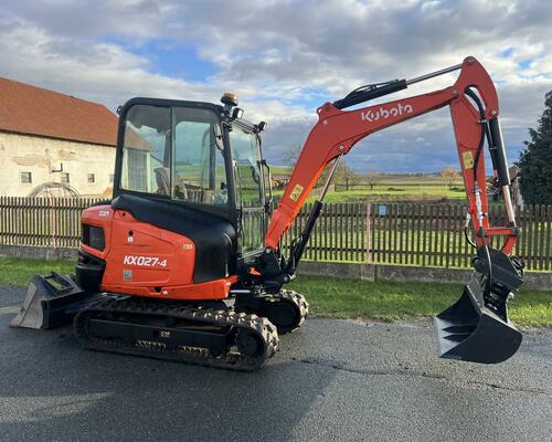 Mini bagr Kubota KX 027-4 hyd. svahovka + podkopy