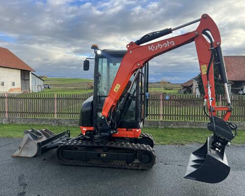 Mini bagr Kubota KX 027-4 hyd. svahovka + podkopy