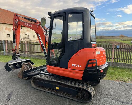 Mini bagr Kubota KX 71-3 hyd.svahovka,pouze 1900mh