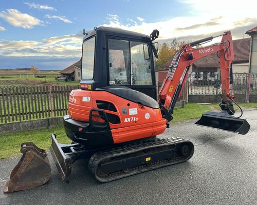 Mini bagr Kubota KX 71-3 hyd.svahovka,pouze 1900mh