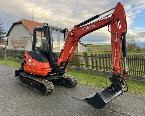 Mini bagr Kubota KX 71-3 hyd.svahovka,pouze 1900mh