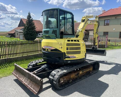 Mini bagr Yanmar VIO 50 bez přesahu zádě, 3x lžíce