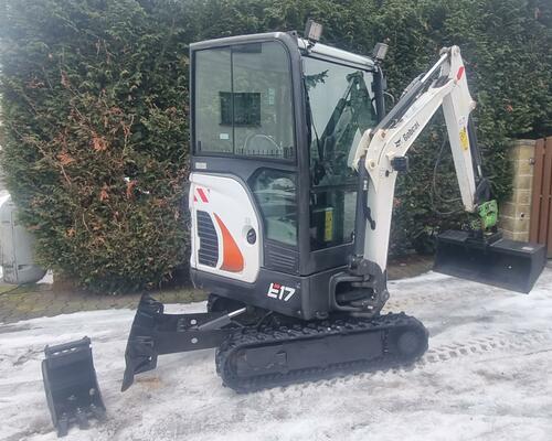 Minibagr Bobcat E17 Powertilt 2x lžíce pouze1400 Mth