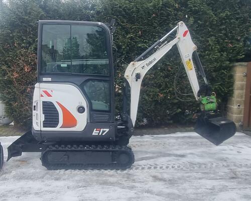 Minibagr Bobcat E17 Powertilt 2x lžíce pouze1400 Mth