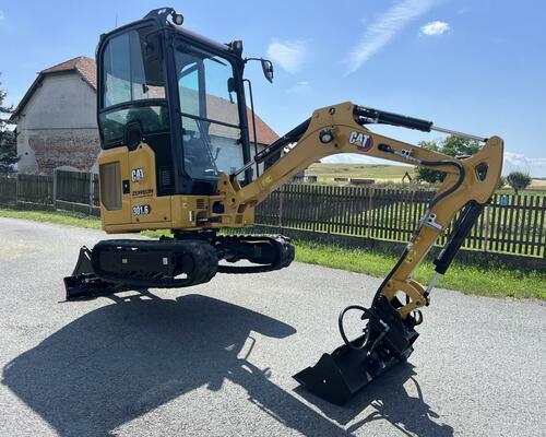 Minibagr CAT 301.6 hyd.podvozek+svahovka,podkopy