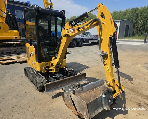 Minibagr CAT 301.8, r.v. 2023, 445 mth, 2x lžíce