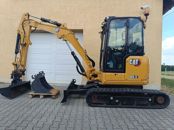 Minibagr CAT 303,5 CR 07A - r.v. 2022 - klima 