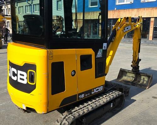 Minibagr JCB 16C-1, rok výroby 2021, 224 mth ORIGINAL