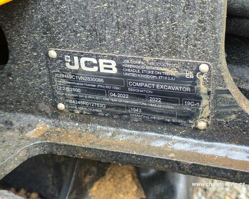 Minibagr JCB 19C-1, rok výroby 2022, 1080 mth