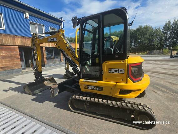 Minibagr JCB 35Z-1, r.v. 2023, 1519 mth, POWERTILT+3 lžíce