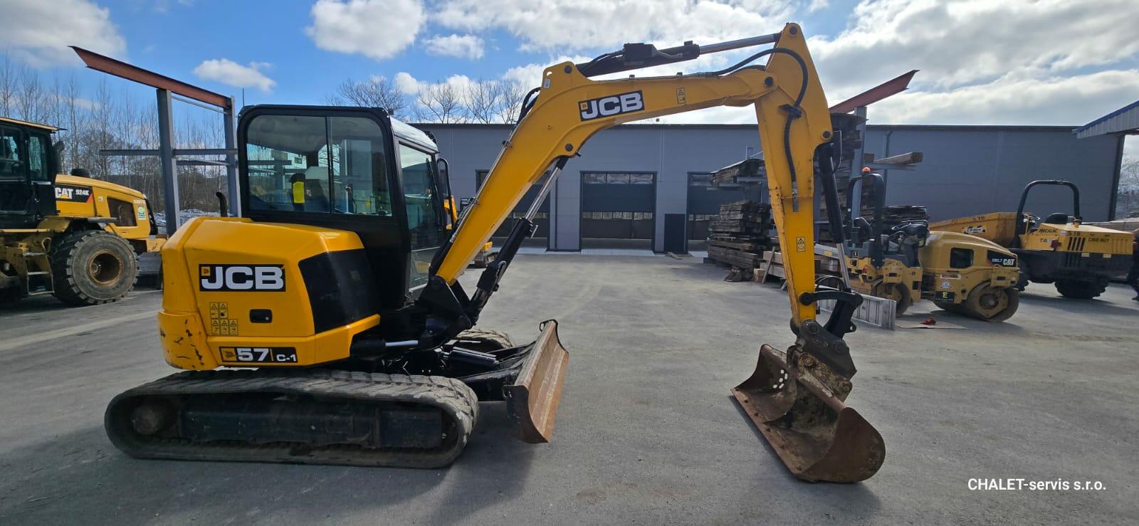 Minibagr JCB 57C-1, r.v. 2020, 1573 mth, svahovka, TOP
