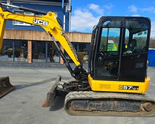 Minibagr JCB 57C-1, r.v. 2020, 1573 mth, svahovka, TOP