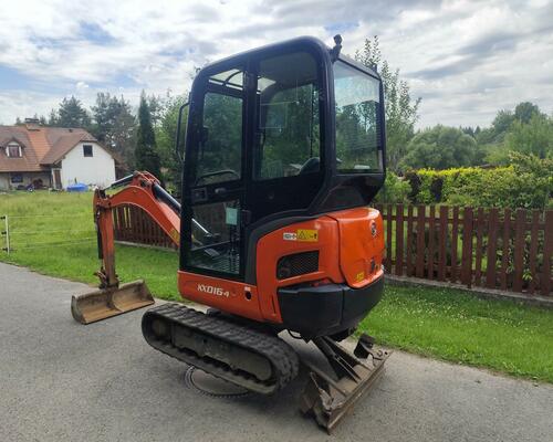 Minibagr Kubota KX016-4, rok 2017, 1550mth, roztah. pásy TOP