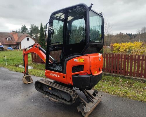 Minibagr Kubota KX016-4, rok 2017, 1800mth, roztah. pásy TOP